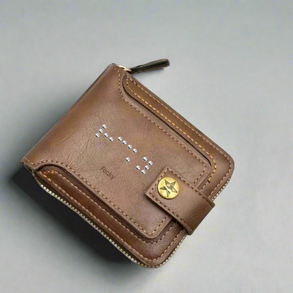 Men's Wallet with Braille
