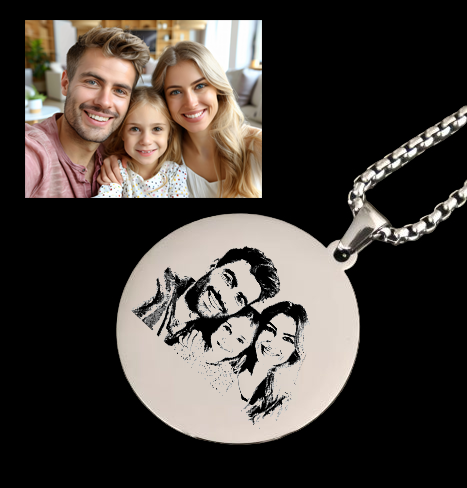 Photo Art Necklace Photo Necklace