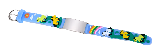 Kids ID Silicone Bracelet – Fun Cartoon Personalized Medical Alert Bracelet | Premium Multicolor Silicone Medical Bracelet - Aevora Designs Kids ID Silicone Bracelet – Fun Cartoon Personalized Medical Alert Bracelet | Premium Multicolor Silicone Medical Bracelet  NZD Medical Information Wristband Aevora Designs WBSCSSK001