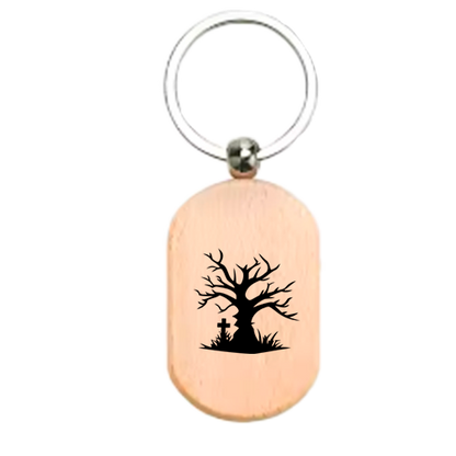 Halloween Special wooden keychain – Customised  Keychain for Kids
