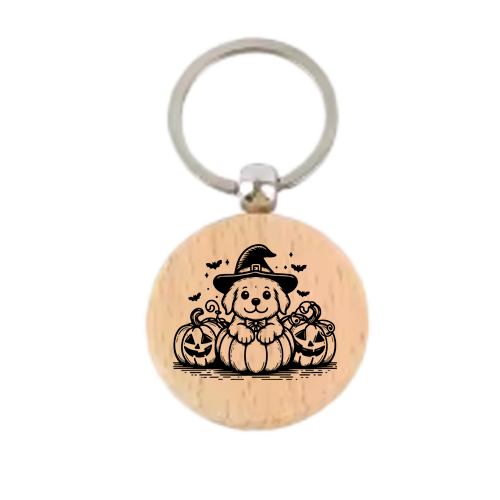 Halloween Special wooden keychain – Customised  Keychain for Kids