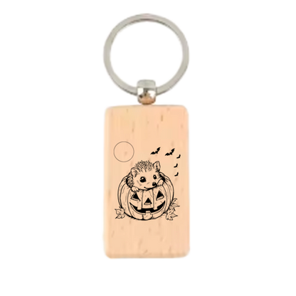 Halloween Special wooden keychain – Customised  Keychain for Kids