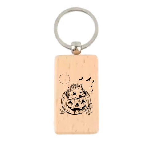 Halloween Special wooden keychain – Customised  Keychain for Kids