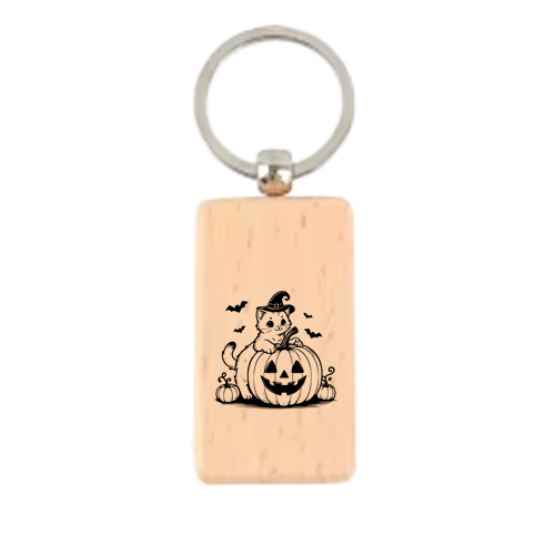 Halloween Special wooden keychain – Customised  Keychain for Kids