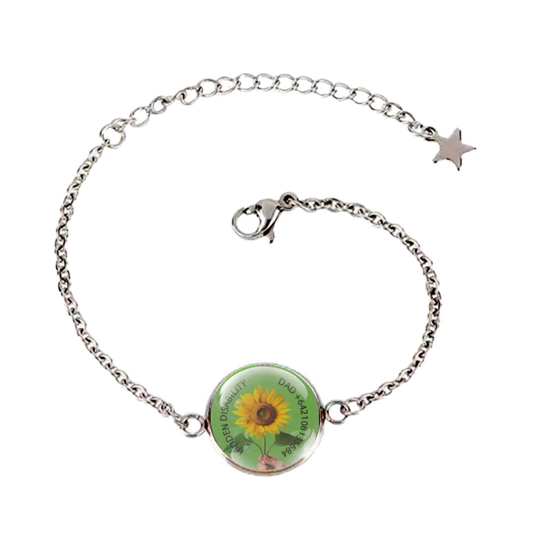 Hidden Disability Bracelet for Young Girls NZ  – Personalised Emergency Contact & Medical ID Jewellery