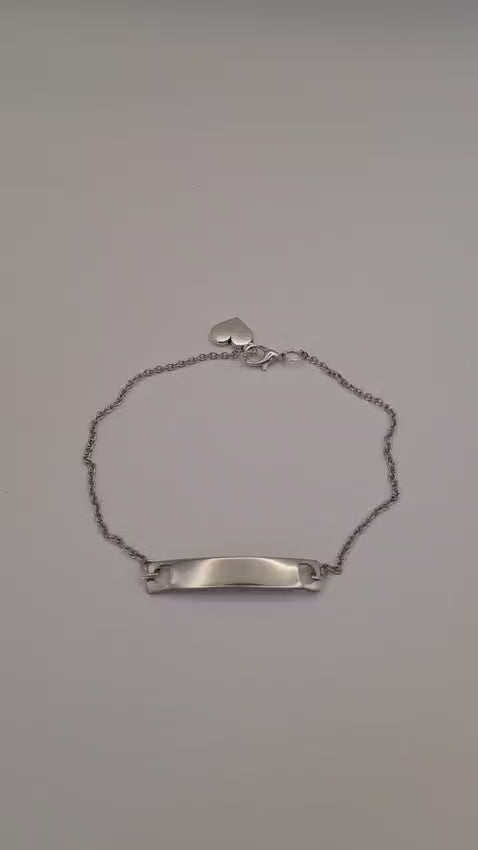 Silver Chain Customizable Medical Information Wristband