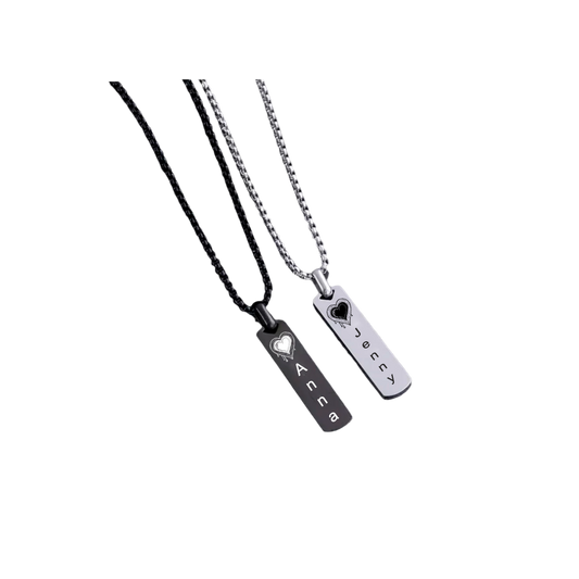 Twin Necklace – Always Connected Flat bar chain