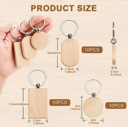 Custom Rectangular Oval Wood Keychain - Aevora Designs Custom Rectangular Oval Wood Keychain  NZD Wood Keychain Aevora Designs KCWROEMP001